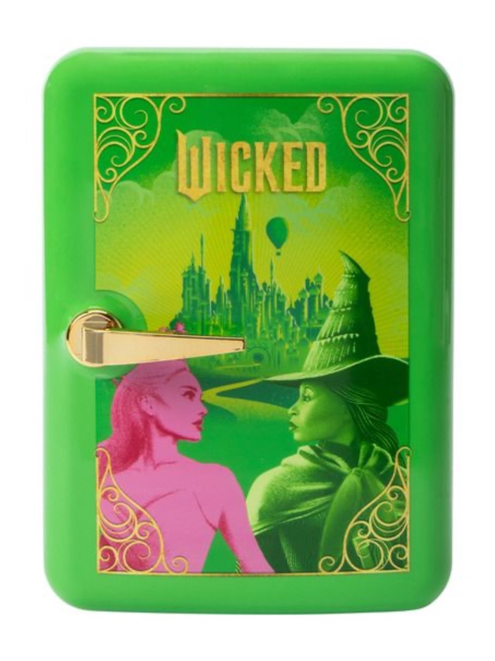 Wicked mini makeup fridge Glinda Green